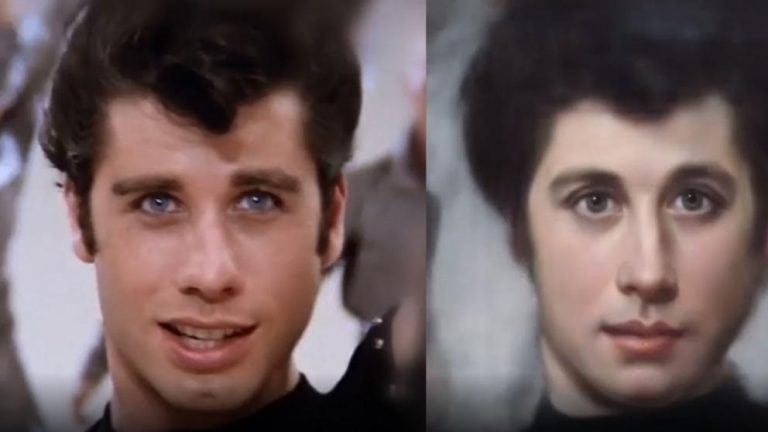 John Travolta con Ai Portraits (Web)