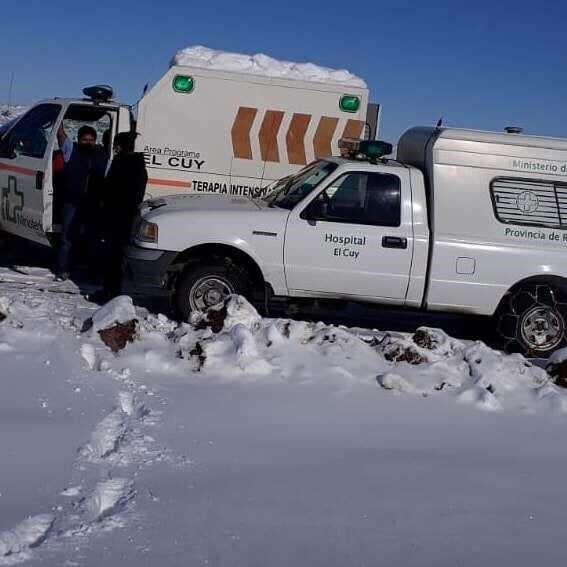 Rescate en la zona cordillerana, Río Negro (web).