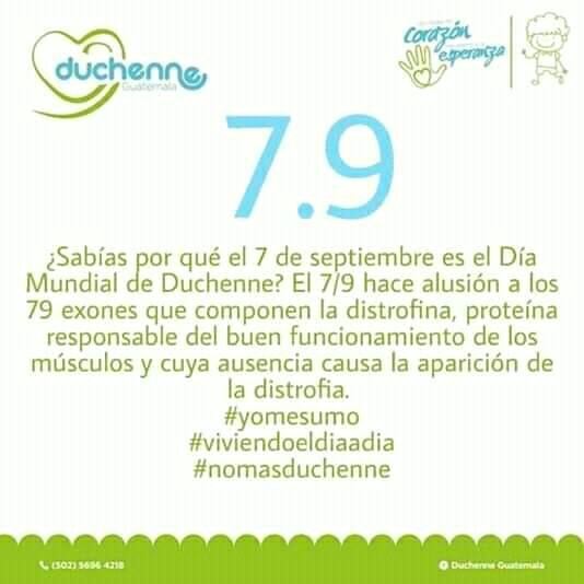 Día Mundial Concientización Distrofia de Duchenne