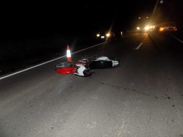 Un hombre perdió la vida tras chocar en su moto contra una vaca. (Policía de Salta)