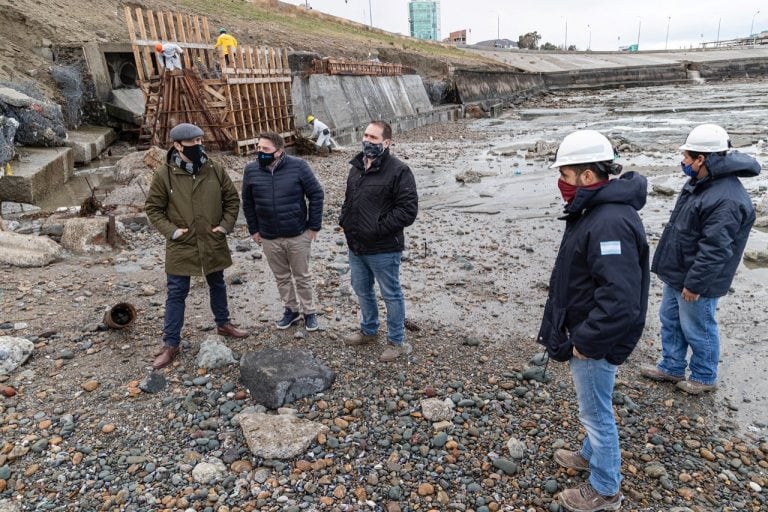 Luque recorrió obras en el Stella Maris