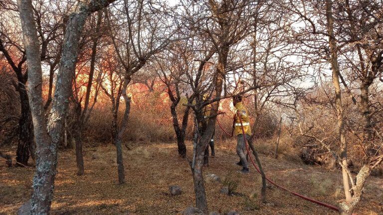 Incendio en Mina Clavero