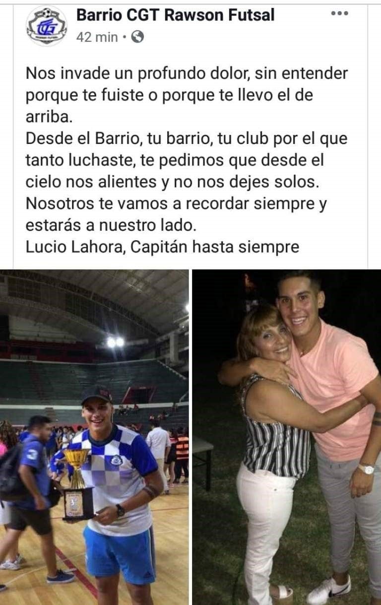 En las redes se reprodujeron los mensajes de dolor por la muerte de Lucio.