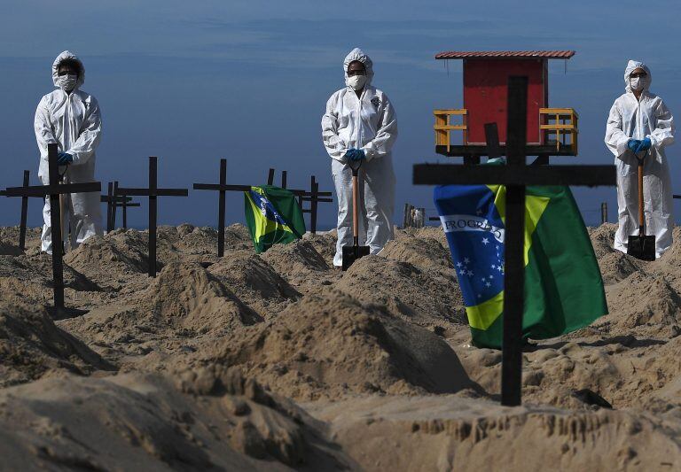 Tumbas en Copacabana. (AFP)