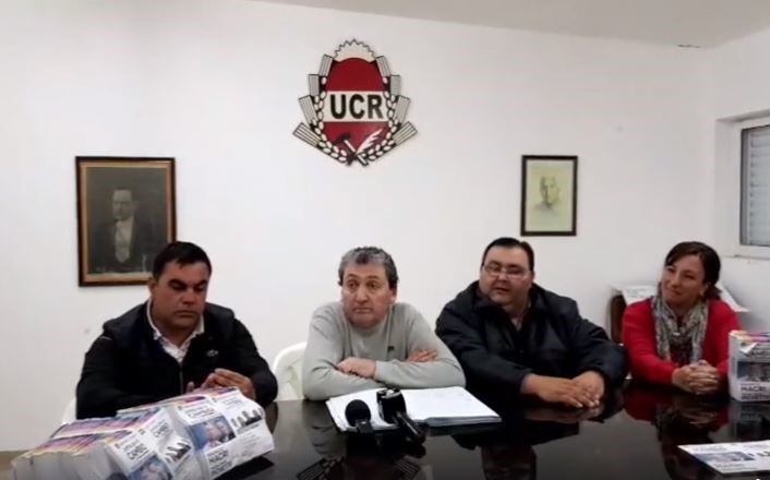 Conferencia de prensa UCR Arroyito