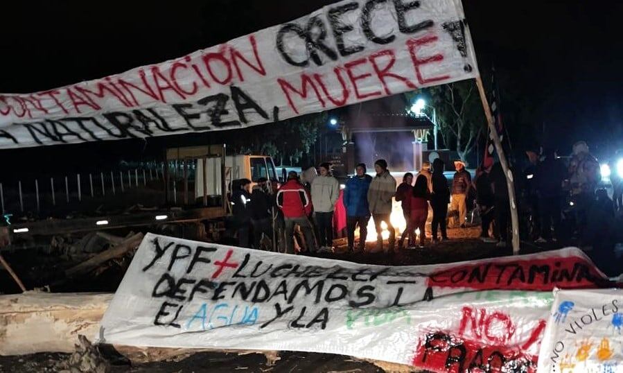 Protesta mapuche en Neuquén