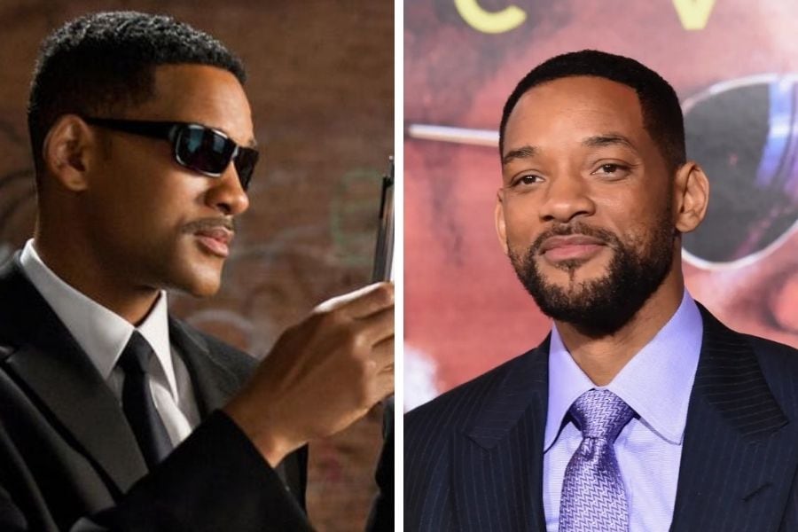 Will Smith hace diez años y en el presente