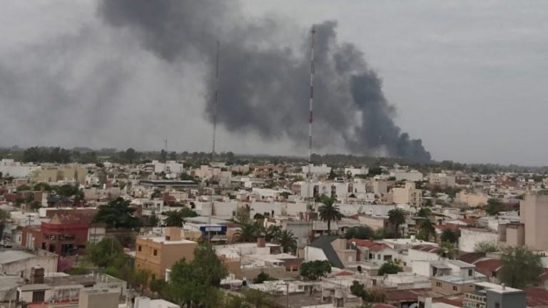 Incendio AcaBio (Villa María Ya)