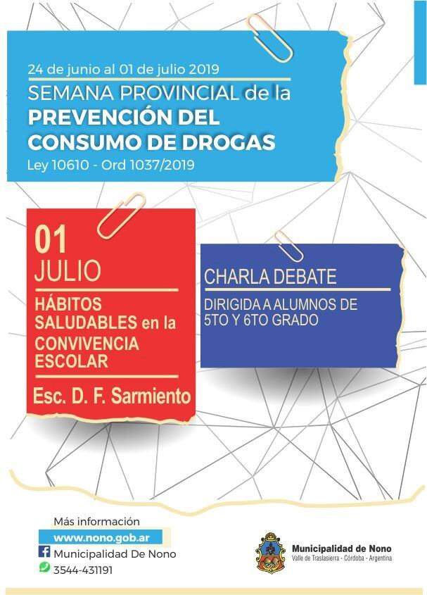 Semana de prevención contra adicciones