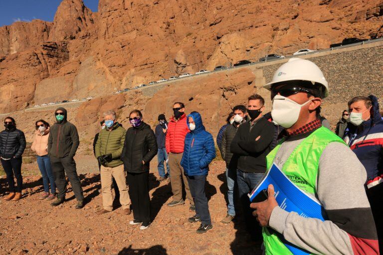 Segunda visita de empresas constructoras a Portezuelo del Viento. Foto: Gobierno de Mendoza.