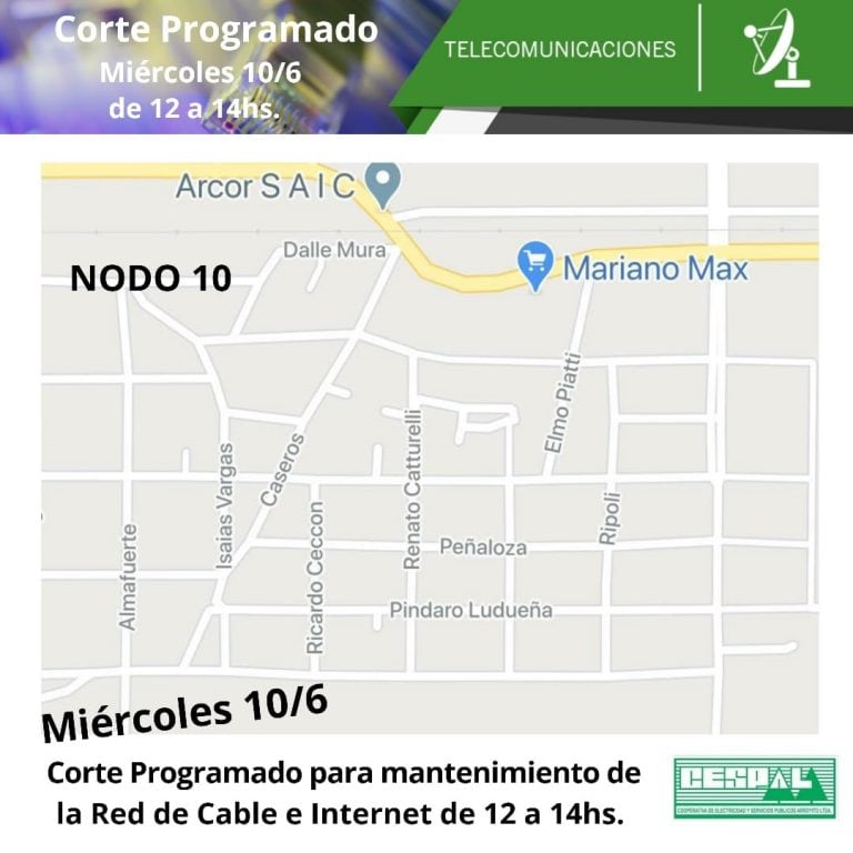 Cortes Cescom Nodos 10 de junio