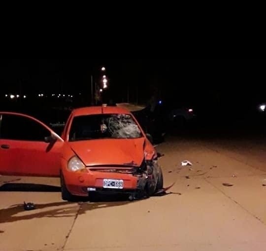 En la moto iban dos chicos de 18 años. Foto: Policía de San Luis.