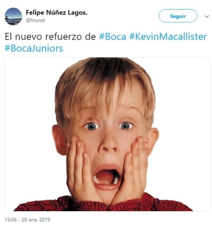 Los memes recordando a Mi Pobre Angelito por el desembarco de Kevin Mac Allister en Boca.