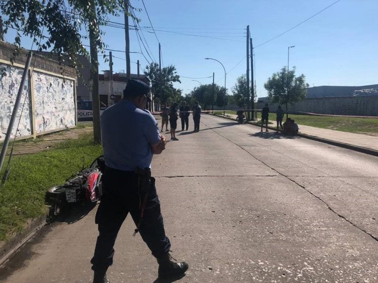 El siniestro vial (fotos gentileza Cadena3).