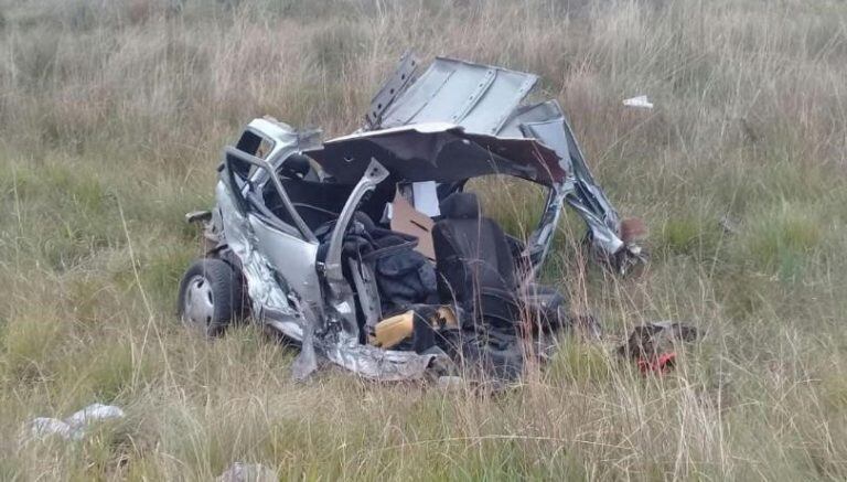 Aún no pudieron determinar que tipo de rodado es debido al accidente.