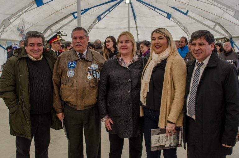 Inauguración  de la carpa de Excombatientes Ushuaia