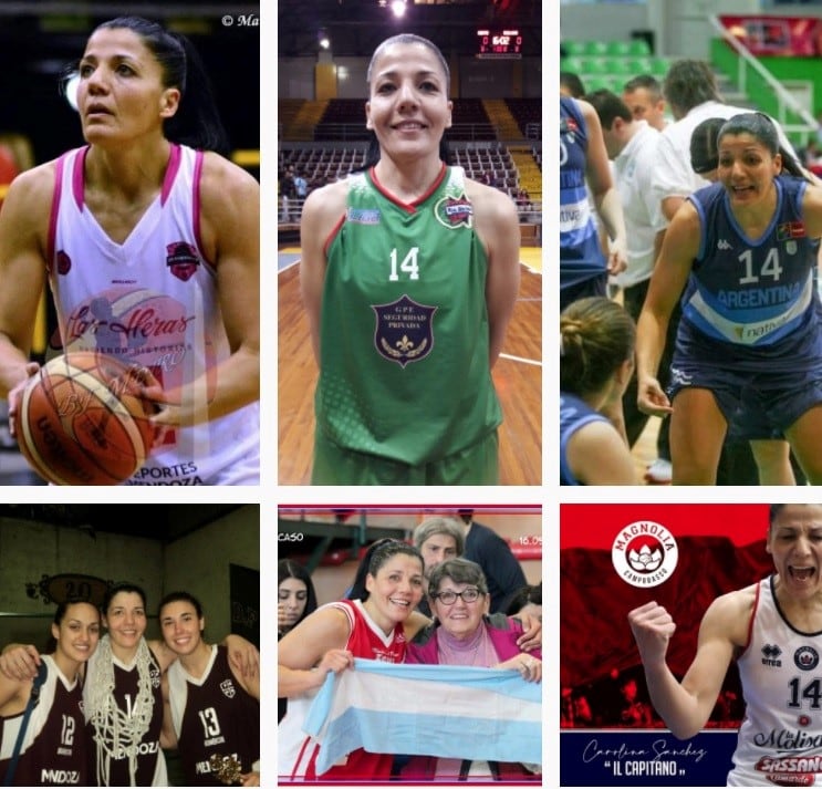 Carolina Sánchez,  básquetbol femenino.