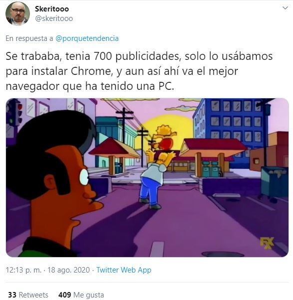 Memes por el fin de Internet Explorer. (Twitter)