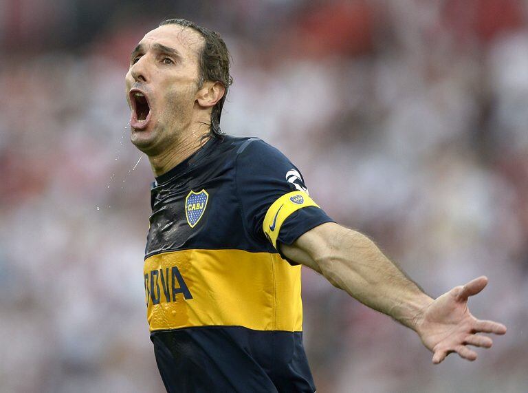 Rolando Schiavi, en su última etapa como defensor de Boca. Foto: AFP.