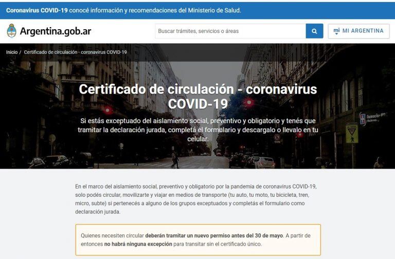 Si estás exceptuado del aislamiento social, preventivo y obligatorio y tenés que tramitar la declaración jurada, completá el formulario y descargalo o llevalo en tu celular.