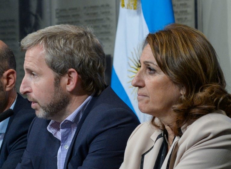 Mónica Fein y Rogelio Frigerio.