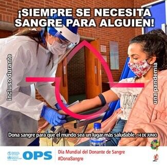 14 de Junio-Dia Mundial del Donante Voluntario de Sangre.