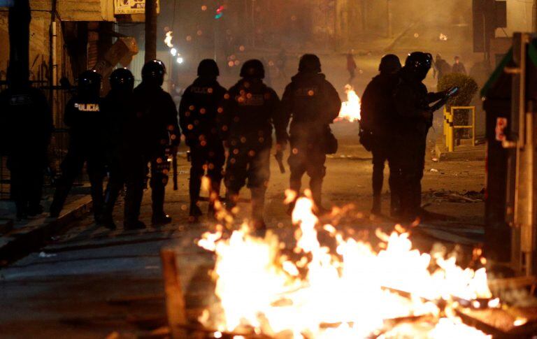 Caos en las calles de Bolivia. (AP Photo/Juan Karita)