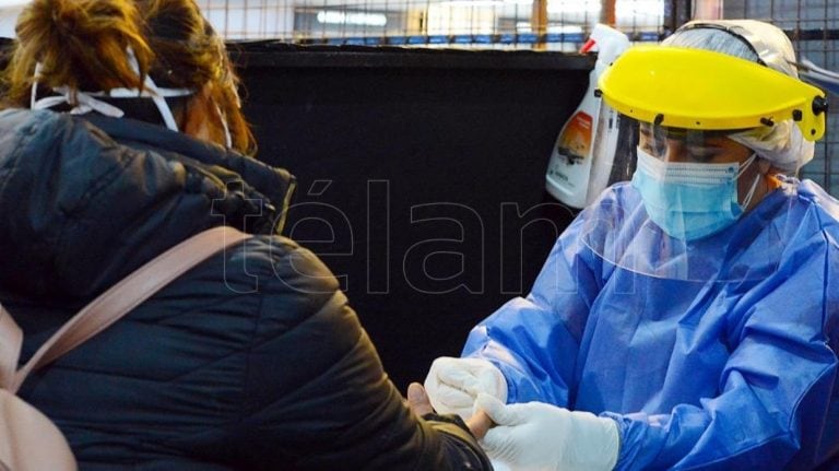 Coronavirus en Argentina: tercera jornada de testeos en la estación de Once (Foto: Télam)