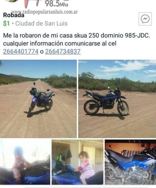 moto robada san luis