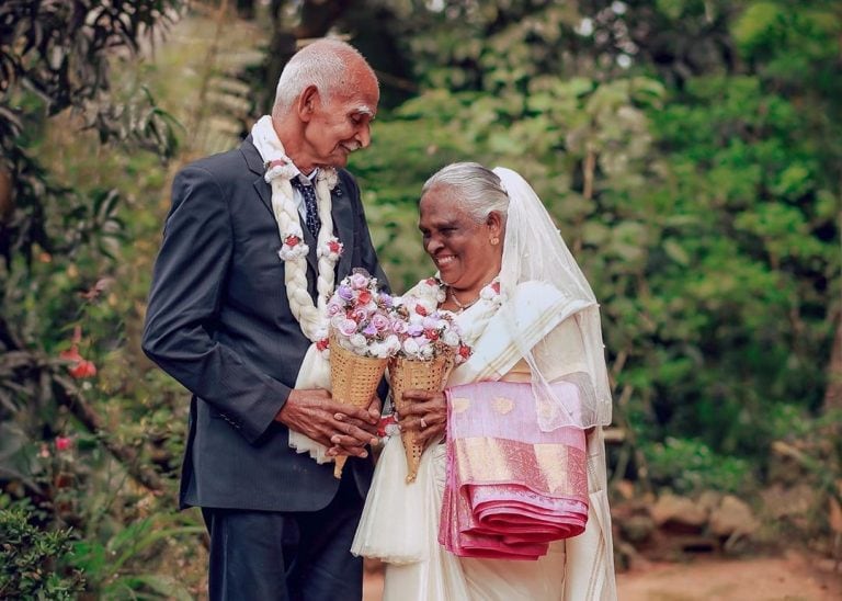 Amor a primera vista: se casaron a la media hora de conocerse y cumplen 58 años juntos (Foto: Humans of Bombay)