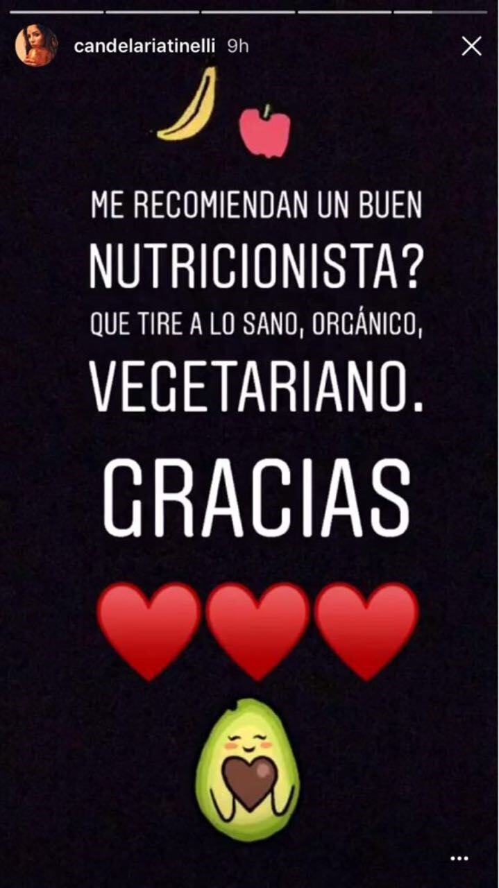 Instagram stories de Cande Tinelli