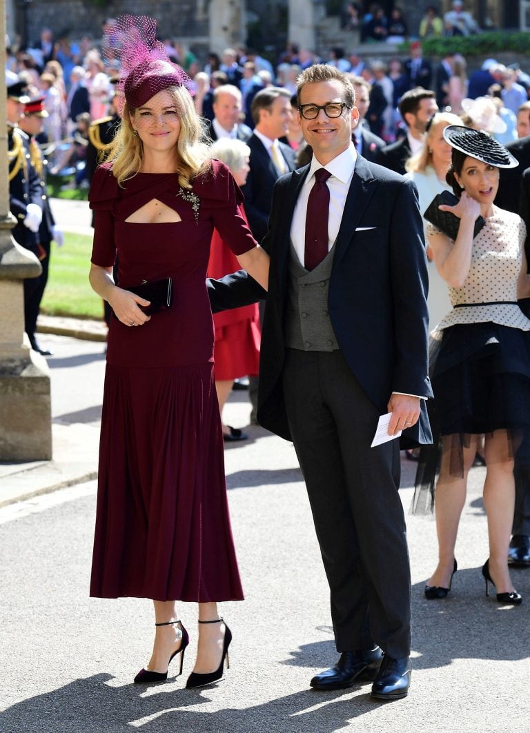 Gabriel Macht y su esposa Jacinda Barrett. Foto: AP.