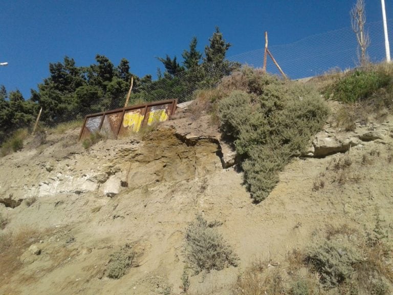 Sobre la ladera se encuentra el Destacamento de Gendarmería.