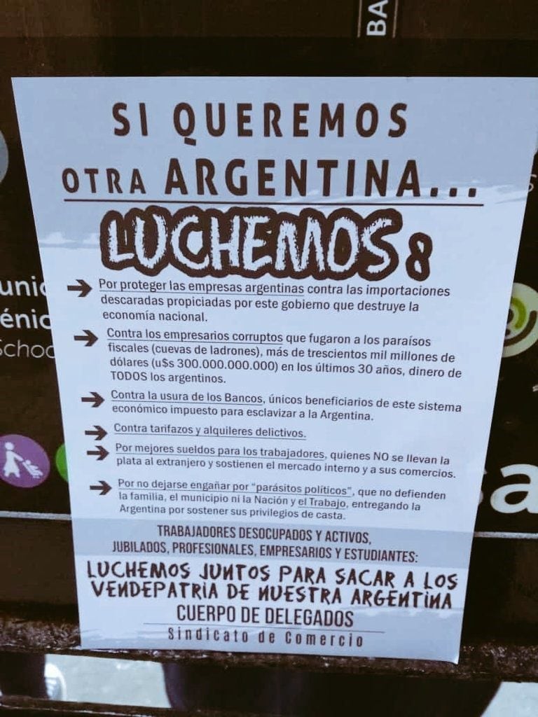 Rosario se manifestó contra los tarifazos y el desempleo