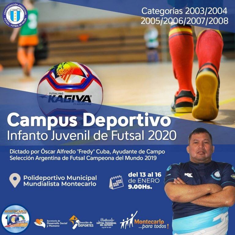 Campus de futsal, Montecarlo.