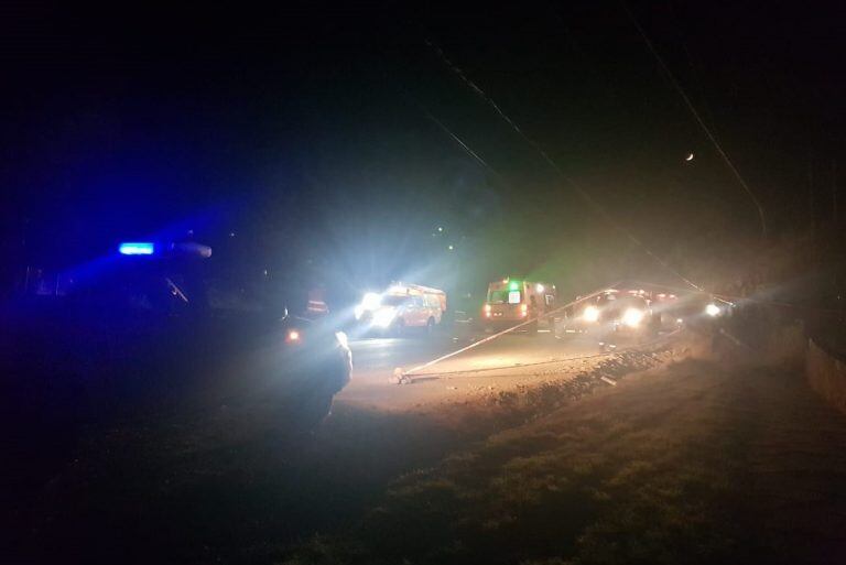 El accidente dejó sin luz a un barrio en Bariloche (web)-