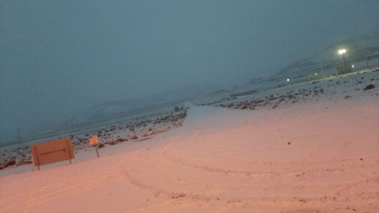 Nieve en yacimiento.