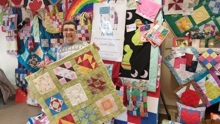 Primera muestra de patchwork a mano