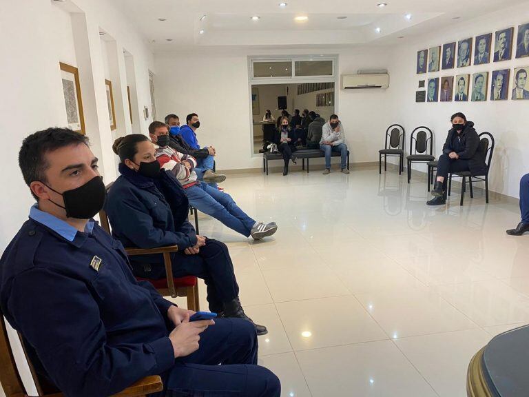 Reunión del Comité de Crisis Balnearia (Foto de archivo Vía Ansenuza)