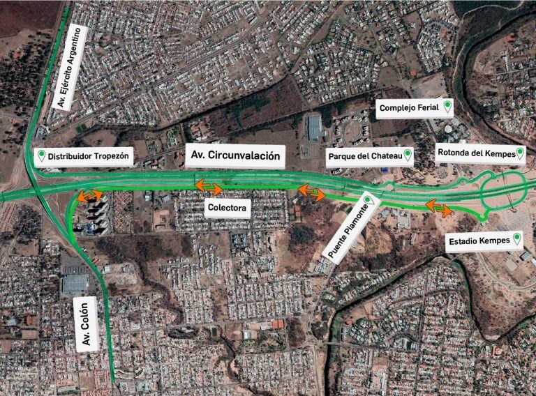 Se abre al tránsito otro acceso a Circunvalación desde avenida Colón.