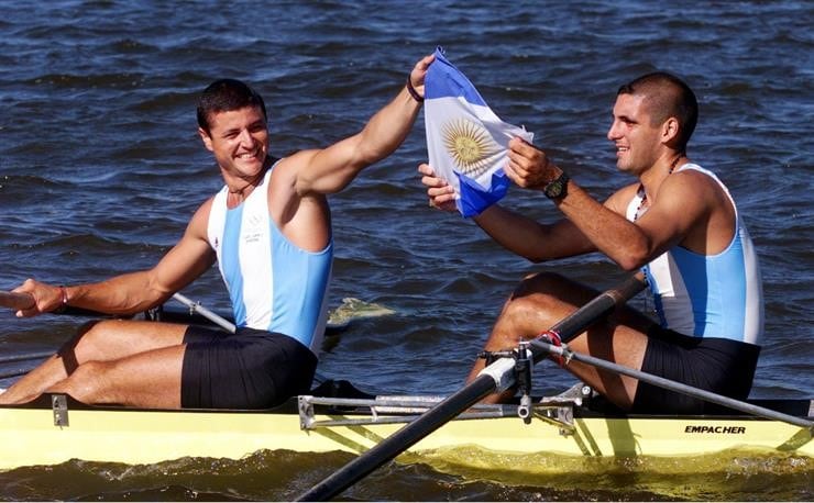 Balunek y Ordas en la final de Winninpeg 1999, donde consiguieron el oro. (Reuters)