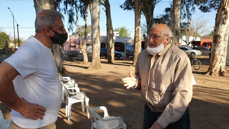 Campana y Quiñones juntos en Marull. (Vía Ansenuza)