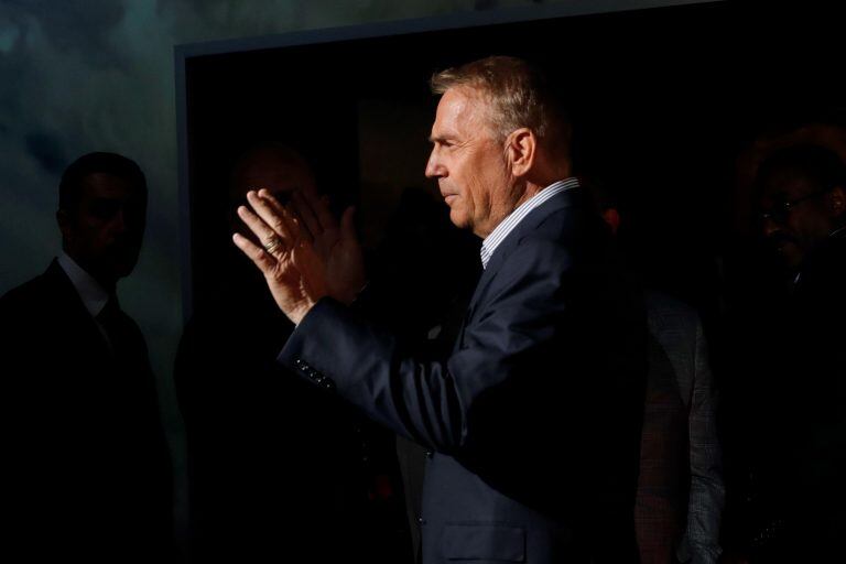 Kevin Costner durante la presentación de la película "Emboscada final" en Madrid en 2019.