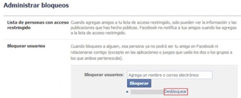 Error Facebook