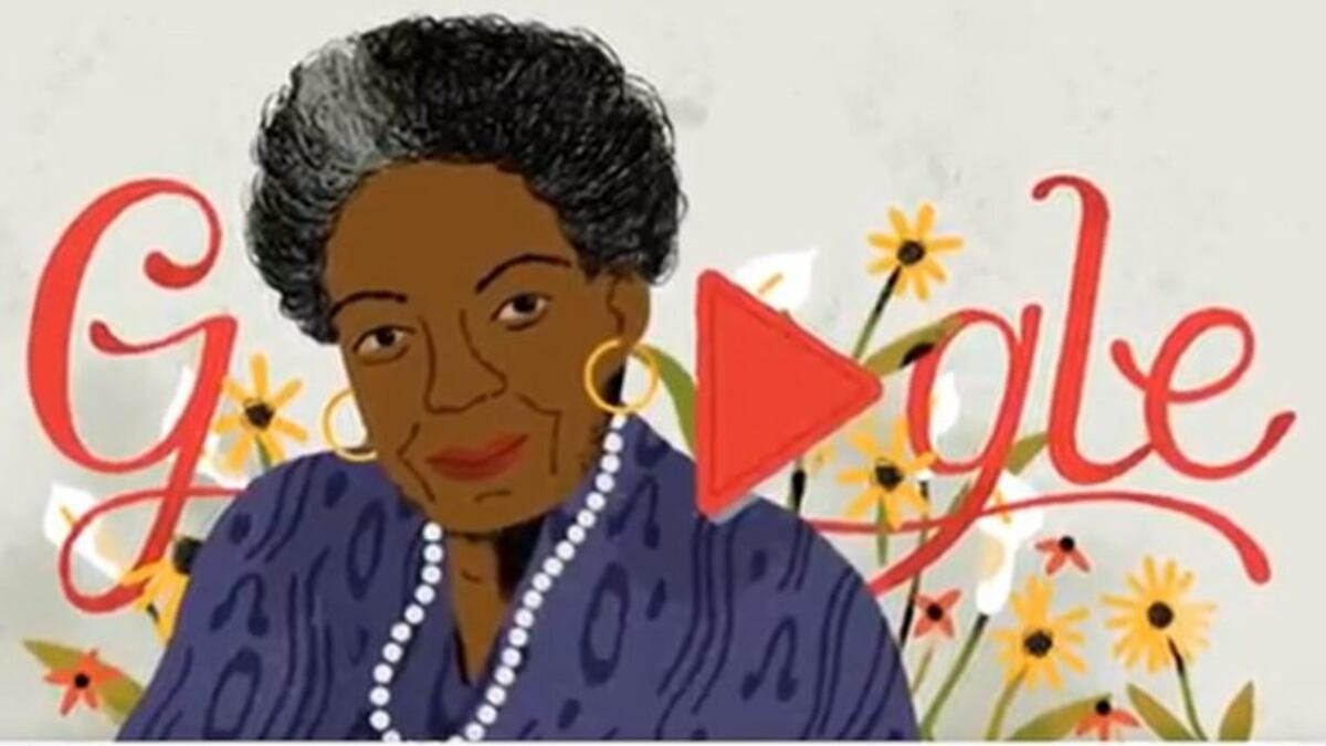 Google dedica un "doodle" a la poeta y activista afroamericana Maya Angelou
