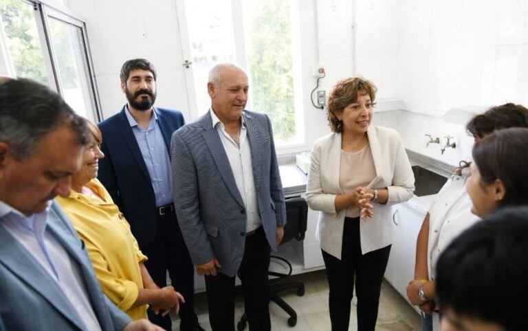 Arabela Carreras durante su visita (web).