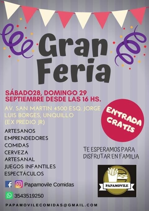 Gran Feria en Unquillo (Foto: Facebook)