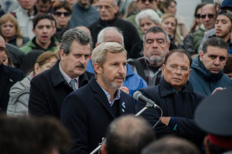 Rogelio Frigerio, durante una presentación en Ushuaia, Tierra del Fuego.