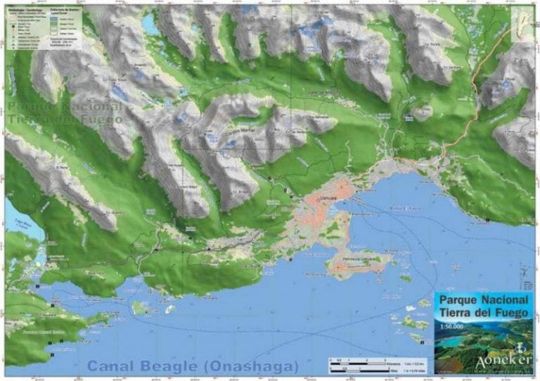 Mapa Parque Nacional TDF