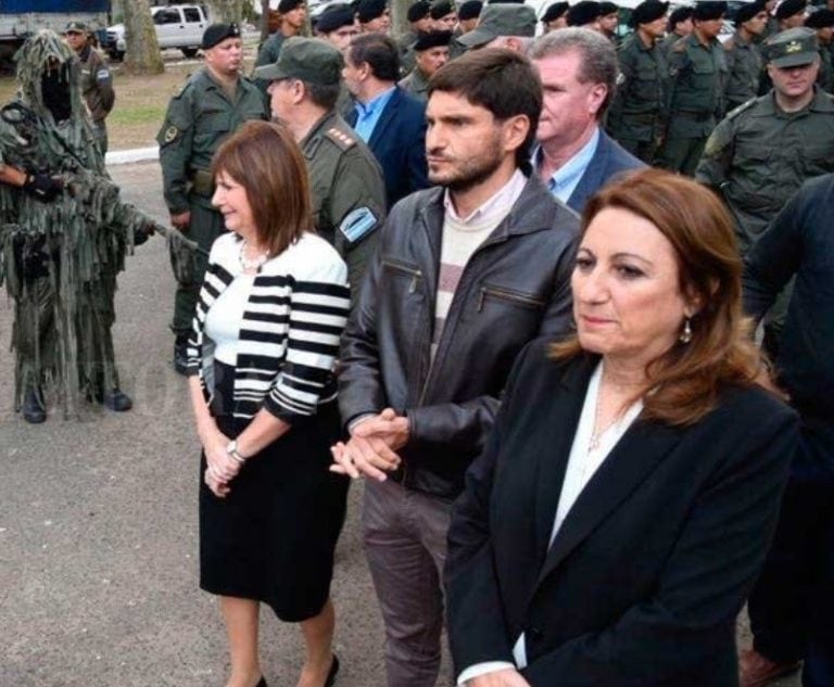 Bullrich recorrerá barrio Grandoli con el ministro Maximiliano Pullaro. (Archivo)